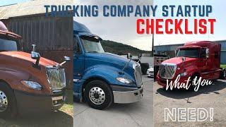 How To Start A Trucking Business: Trucking Company Startup Checklist [What you need to start]