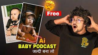 Trending Baby Podcast Viral Reels Video Editing Tutorial | how to create viral baby podcast video