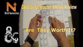 D&D 5e Character Sheet Folder Review | Nerd Immersion