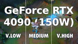  NVIDIA GeForce RTX 4090 [Laptop, 150W] - League of Legends gameplay benchmarks (1080p)