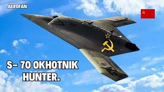 Finalmente!! Rusia presenta el dron furtivo de sexta generación mejorado S- 70 Okhotnik Hunter.