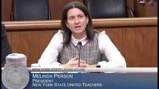 NYSUT President testifies about need to Fix Tier 6