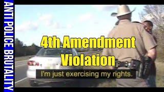 Trooper only suspended WITHOUT pay for 30 days for a 4th amendment violation! Gotcha!