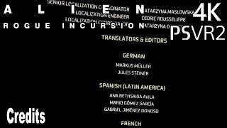 Alien Rogue Incursion Credits 4K