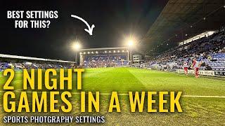 Sharp photo settings at night | Sports photography under floodlights