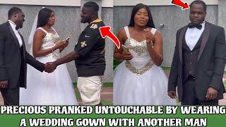 PRECIOUS PRANKED UNTOUCHABLE BY WEARING A WEDDING GOWN WITH ANOTHER MAN!