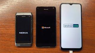 Boot Animation: Nokia N8 (Symbian 3) vs Microsoft Lumia 650 (Windows 10) vs Nokia G10 (Android 11)