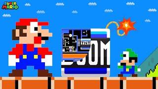 Mario vs the Mini Bob-ombs Maze in Super Mario Bros.