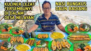 KULINER MINANG TERSEMBUNYI DI DALAM DESA NELAYAN, NASI BUNGKUS DAUN BADIANG