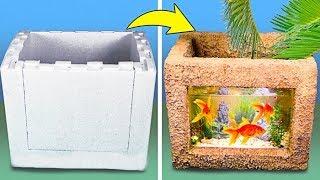 DIY อควาเรียม || 15 ไอเดียตกแต่งบ้านสุดเลิศ