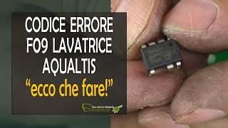 Errore F09 lavatrice Aqualtis: come si aggiusta