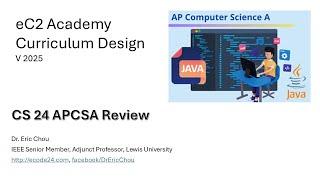 CS 24 APCSA Review Course [Information Session]