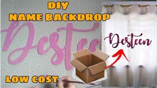 NAME BACKDROP| DIY NAME|CALLIGRAPY BACKDROP|EASY AFFORDABLE