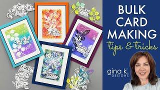 Bulk Card Making Tips and Tricks