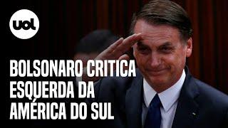 Bolsonaro fala em “trenzinho” da esquerda na América do Sul: 'Penúltimo vagão está sendo a Colômbia'