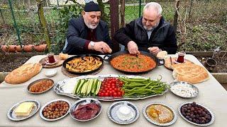 THE BEST TURKISH VILLAGE BREAKFAST EVER  EASY RECIPES️ OUTDOOR COOKING
