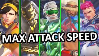 We ONLY Bought ATTACK SPEED Items in Overwatch Stadium