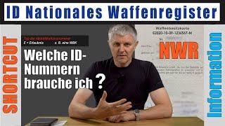 NWR ID-Nummern kurz erklärt - Shortcut - IDs Waffenkauf und Waffenverkauf Nationales Waffenregister