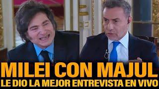 MILEI LE DIO LA MEJOR ENTREVISTA EN VIVO A MAJUL