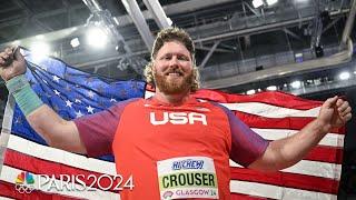 Ryan Crouser makes history with triple gold triumph at Indoor Worlds | NBC Sports