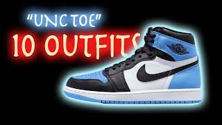 How to Style - Air Jordan 1 "UNC Toe" (10 Outfit Ideas)