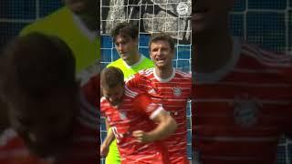 Croatian international Josip Stanišić with his debut goal for FCBayern 