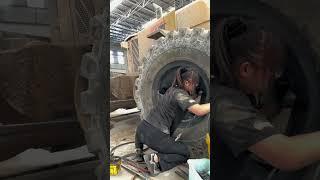 Wheel Loader Tire & Inner Tube Repair Outdoor Rescue!