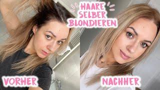 HAARE selber BLOND färben!•Drogerieprodukte ohne Gelbstich•Meine Haarpflege Produkte•Maria Castielle