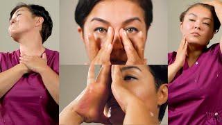 Самомассаж лица и шеи.  Подробное видео от Ажар Изатуллаевой