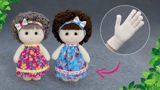 A miracle made from one glove!I’m sure you haven’t sewed a doll from a glove yet