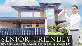 House Tour P104 · "SENSIBLE Features with an ELEVATOR!" 5BR House & Lot for Sale BF Homes Paranaque