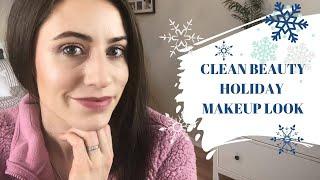 CLEAN BEAUTY HOLIDAY MAKEUP | SIMPLE COZY EVERYDAY HOLIDAY MAKEUP