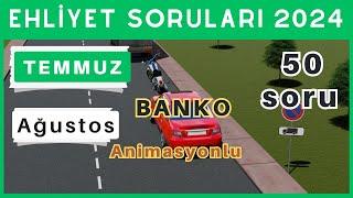 2024 Ehliyet Sınav Soruları | Temmuz, Ağustos Çıkmış Ehliyet Sorularını Çöz