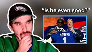 Eagles Fan Reacts to Malik Nabers Highlights 