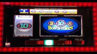 CLASSIC OLD SCHOOL CASINO SLOTS: 2X 5X 10X BONUS TIMES PAY SLOT PLAY! TEN TIMES PAY! NICE WIN!