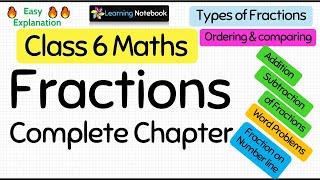 Class 6 Maths Fractions (Complete Chapter)