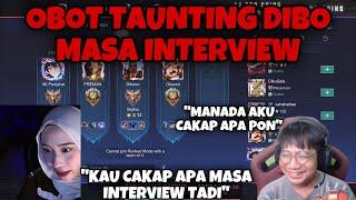 OBOT TAUNTING DIBO MASA INTERVIEW TEAM DARKSYSTEM MENANG LAWAN TEAM KALKULATOR  - HABIS KENA MARAH