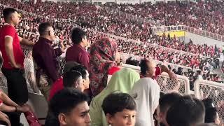 AZIZAH SALSHA NONTON TIMNAS. BEGINI ANTUSIAS & REAKSI ZIZE HINGGA MOMEN MESRA ARHAN ZIZE |