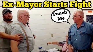 EX CORRUPT MAYOR STARTS FIGHT AT TOWN HALL MEETING