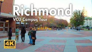 Richmond Fan District And VCU Campus Walking Tour 4K