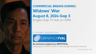 Commercial Breaks of GMA during Widows' War - August 8, 2024 Gap 3