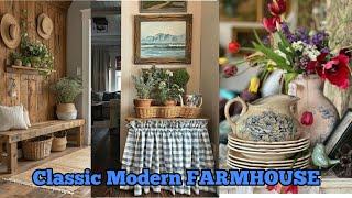 New CLASSIC MEETS MODERN: Farmhouse Flair Rural Revival Home Decor Ideas & Design Inspiration #home