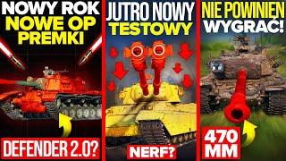 JUTRO NOWY TESTOWY! CZOŁGI KTÓRE ZMIENIŁY WOTA i DEFENDER 2.0