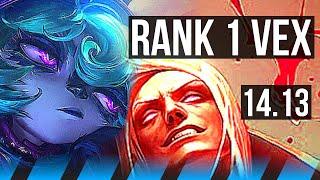 VEX vs VLADIMIR (MID) | Rank 1 Vex, Legendary, 13/4/13, 4k comeback | EUNE Challenger | 14.13