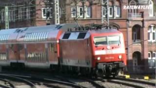 DB Class 120 hauling double decks in Hamburg (HD)