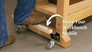 Woodworking Tip: Twist Free Bench Casters