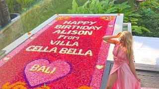 Villa Cella Bella SANCTUM Villa Tour BALI + Happy Birthday Flower Pool! 