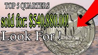 Top  Most Valuable Washington Quarter Rare Quarter Dollar Coins Worth Big money Coins Worth money!