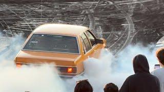 HUSTLER burnout car Dragway at the Bend EPIC tyre-slashing skids 6/7/24