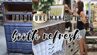 Drab To Fab Furniture Makeover + Booth Refresh | Furniture Makeover | Vintage Booth